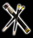 Barockfackel, Silber (2er Pack)